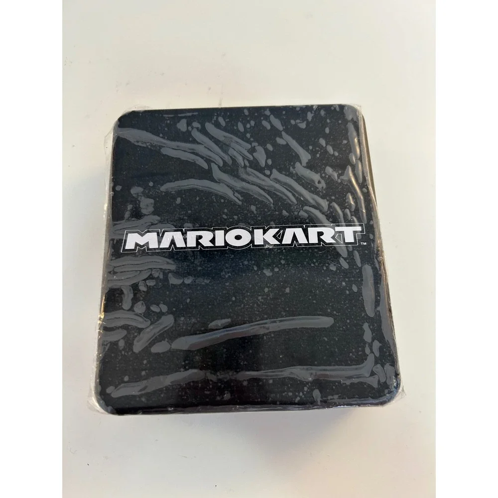 Nintendo Mario Kart Gray All Over Print Logo Bi-Fold Wallet New!